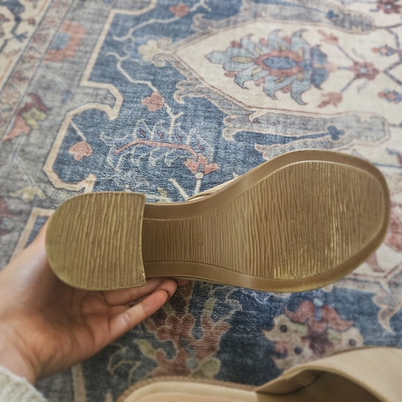 Madden Girl Beige Platform Mules - Picture 5 of 5